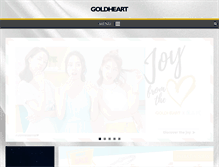 Tablet Screenshot of goldheart.com